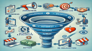 stages of a sales funnel